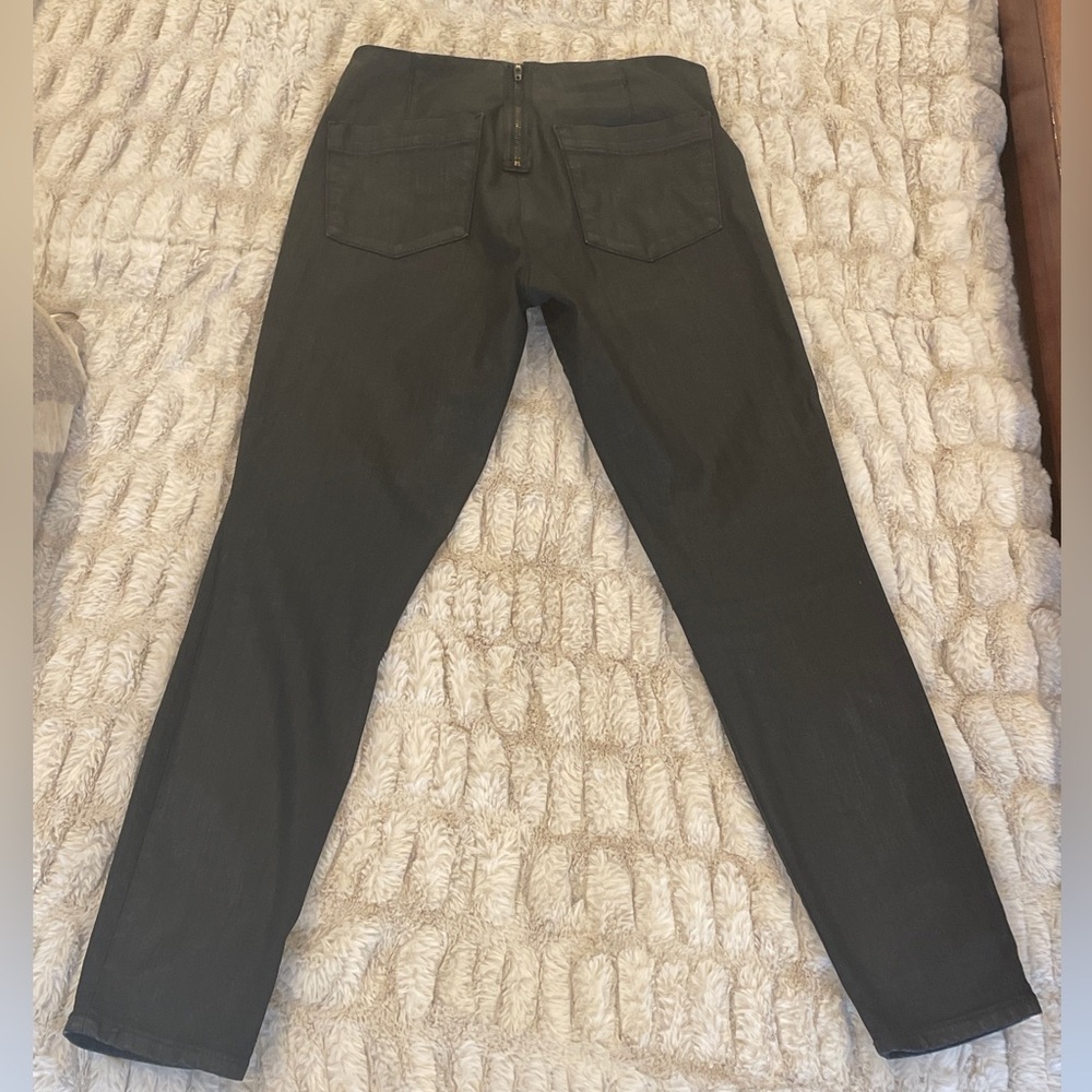 GAP 1969 Always Skinny Wax Coated Back Zip Jean Size 28R